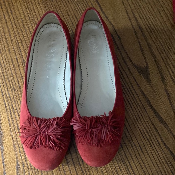 JENNY by ARA RED FLATS Sz 9,5 - Picture 3 of 11